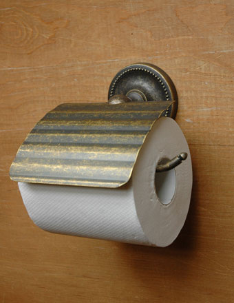 真鍮ペーパーホルダー （アンティーク色仕上げ）(sa-202)｜DIYグッズ