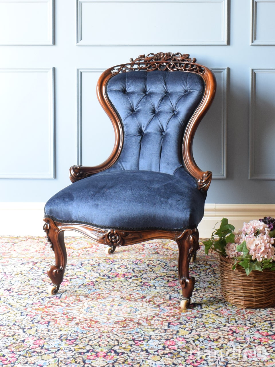 1890年代のイギリスで見つけたアンティークナーシングチェア(q-384-c