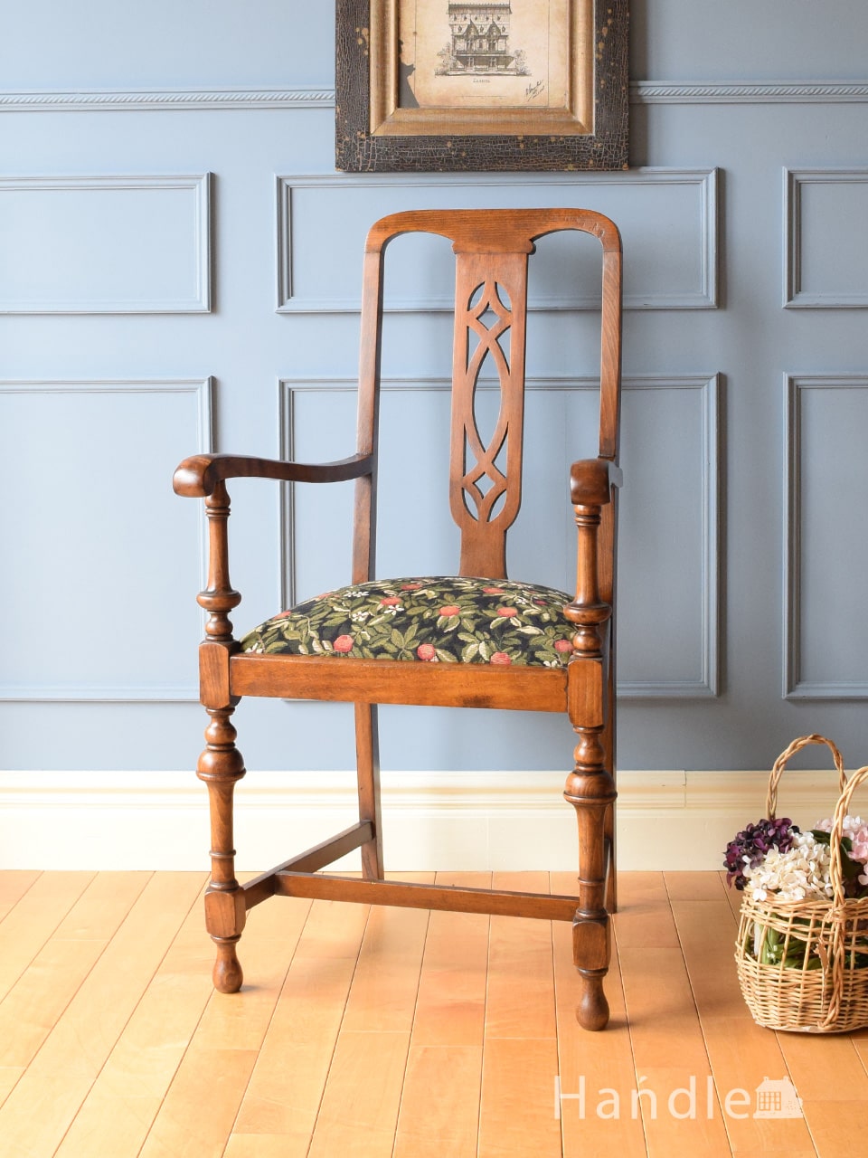 イギリスのアンティークチェア、英国の代表的な椅子、クイーンアン