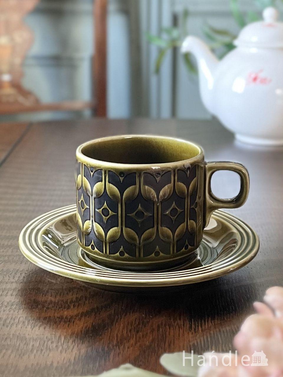 オールドノリタケの美しい陶磁器、Howo（鳳凰）のデミタスカップ