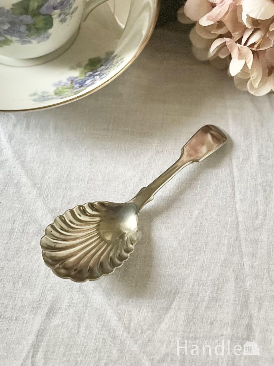 マザーオブパール(白蝶貝) のカトラリー、アンティークシルバー