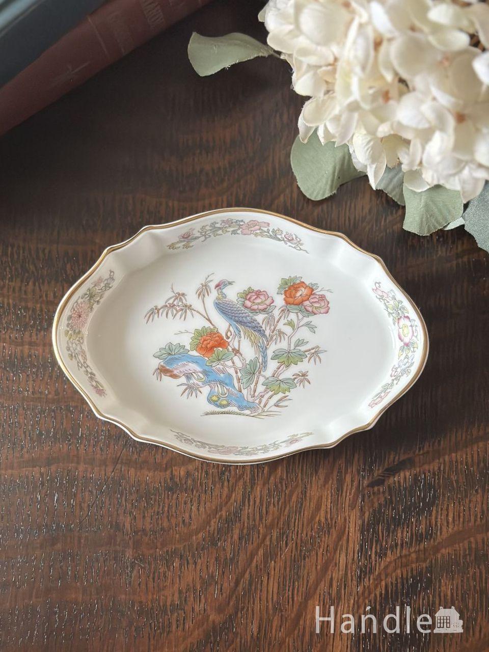 英国アンティークの小さなお皿、ロイヤルクラウンダービー（DERBY