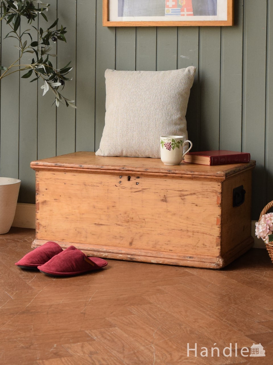 1930年代のアンティーク トラベル トランク(m-244-f)｜アンティーク家具