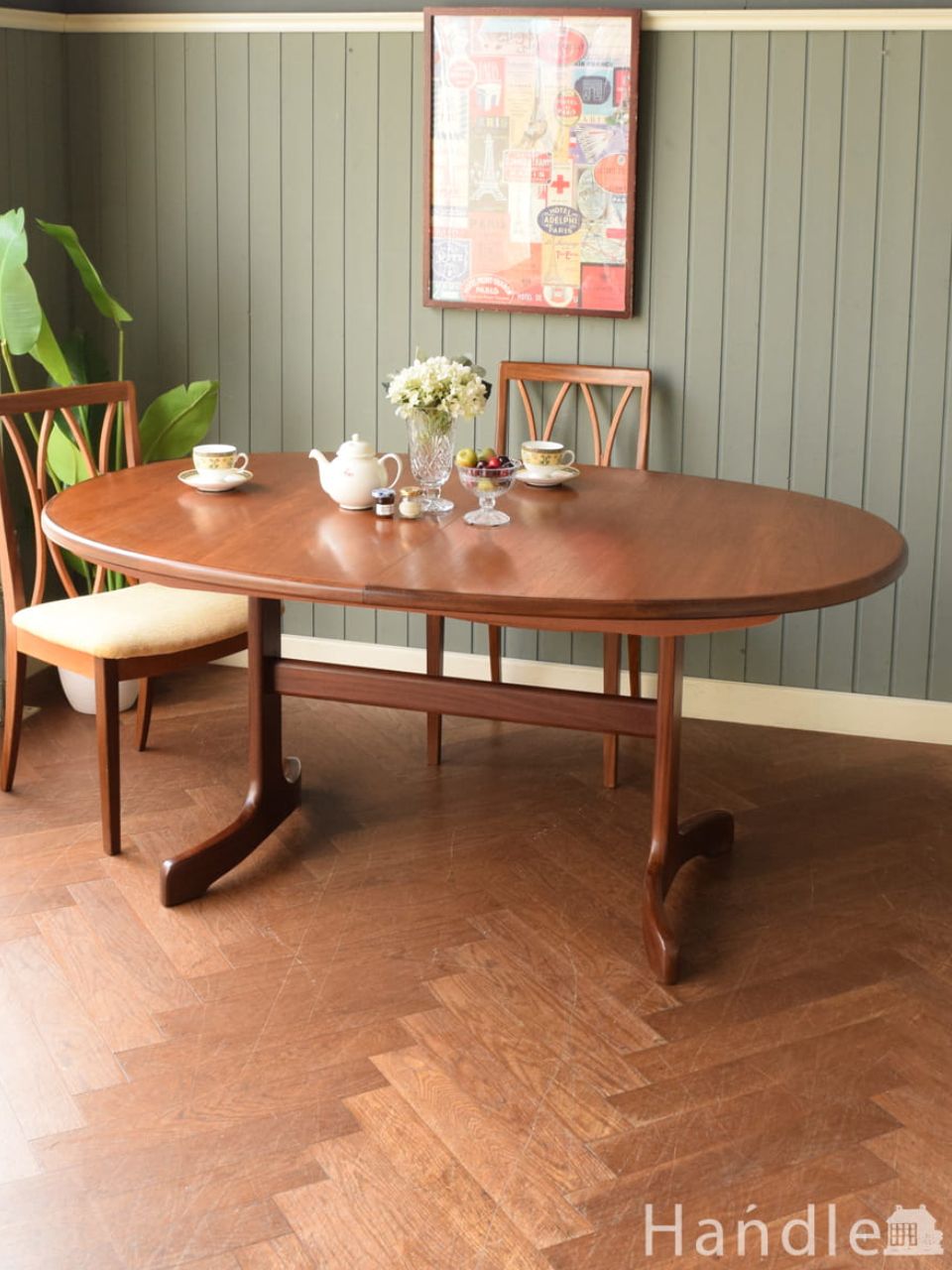 G-planのバタフライテーブル、北欧ヴィンテージ家具（伸張式ダイニング
