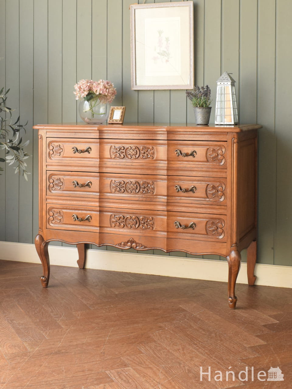 優雅なマホガニー材のチェスト、イギリスの美しいアンティーク家具(q