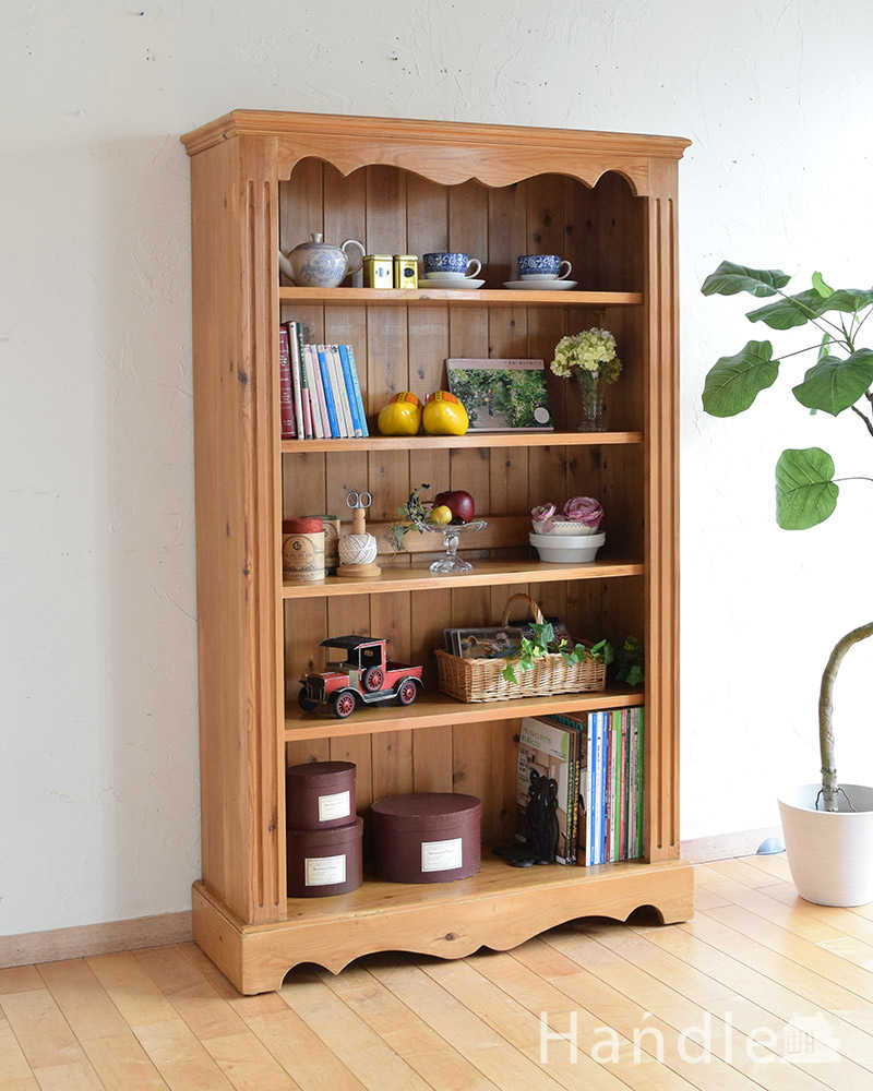 オールドパインのアンティーク家具、イギリスで見つけたオープンブック