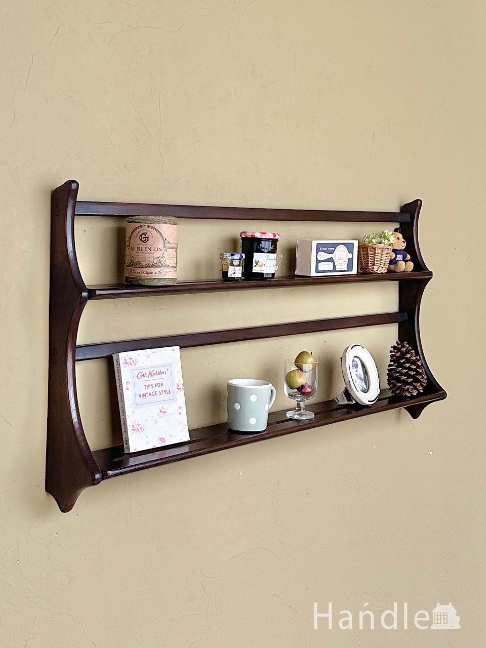 アンティークの壁付け家具、フランスのおしゃれなウォールハンガー(j