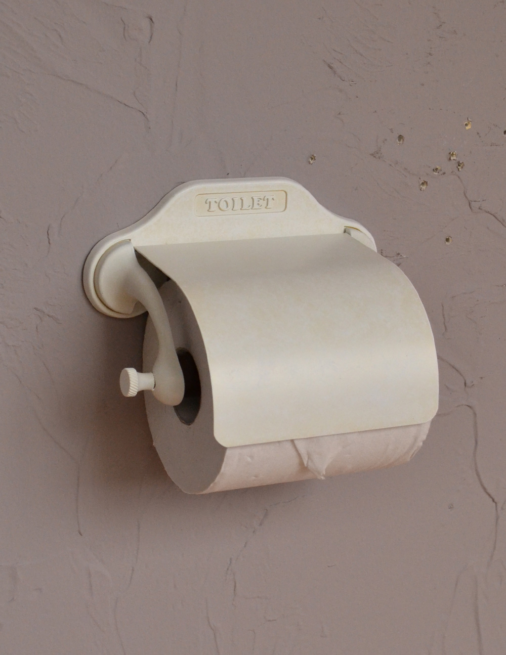 おしゃれな真鍮製ペーパーホルダー（アンティークホワイト・ビス付き