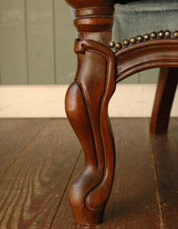 1940年代のアンティーク チェア(1Pソファ)(j-446-c)｜アンティーク