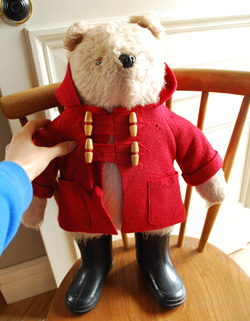 アンティーク パディントンベア（レッド）(m-744-z)｜アンティーク雑貨