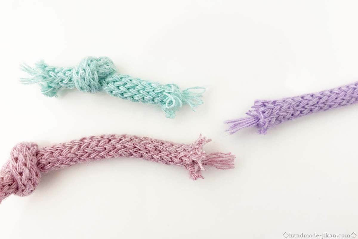 Bobbiny（ボビニー）Premium Cord 5㎜（プレミアムコード5㎜）の編み