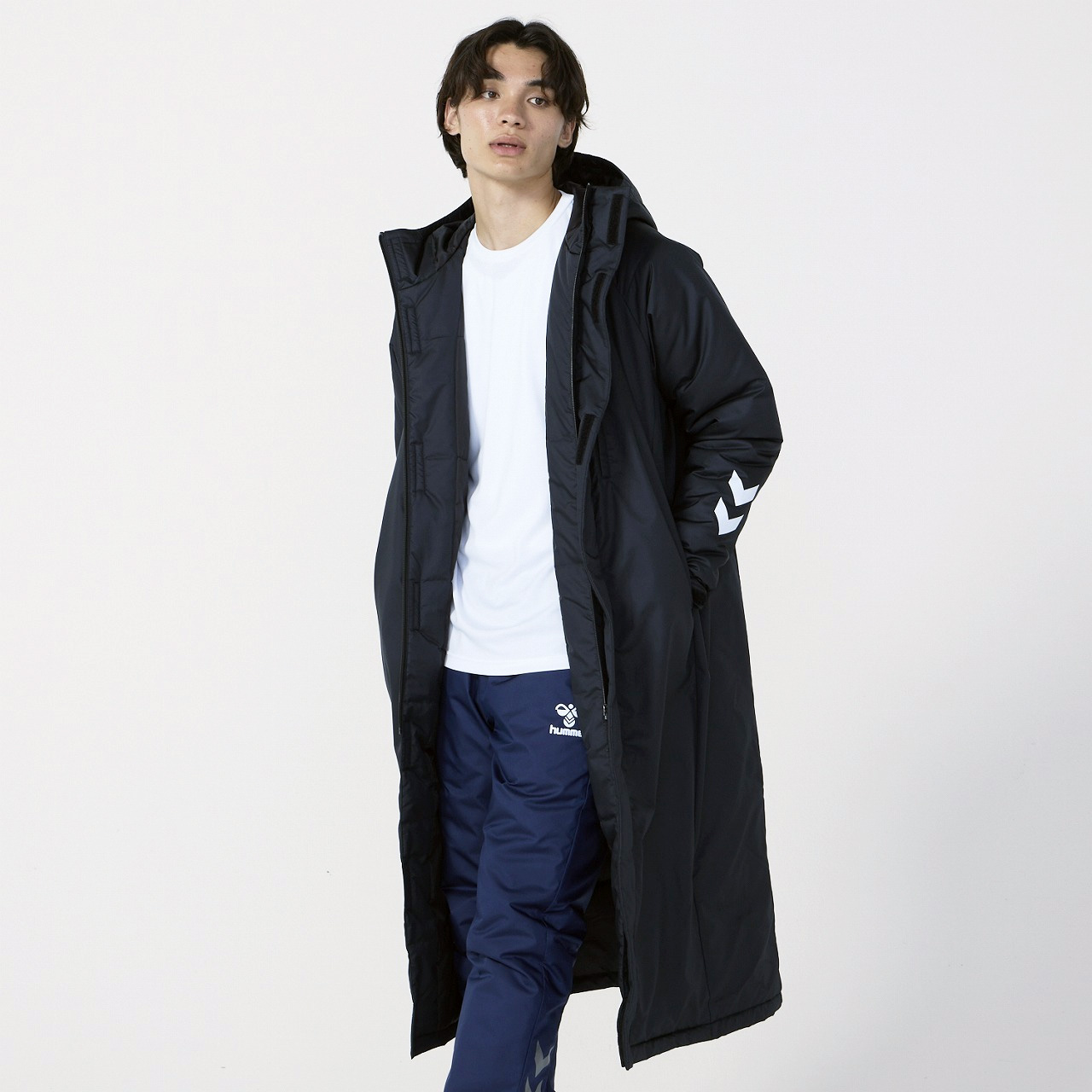 25FW】【ヒュンメル】HAW8118 チームパデッドロングコート（S-M～XO）