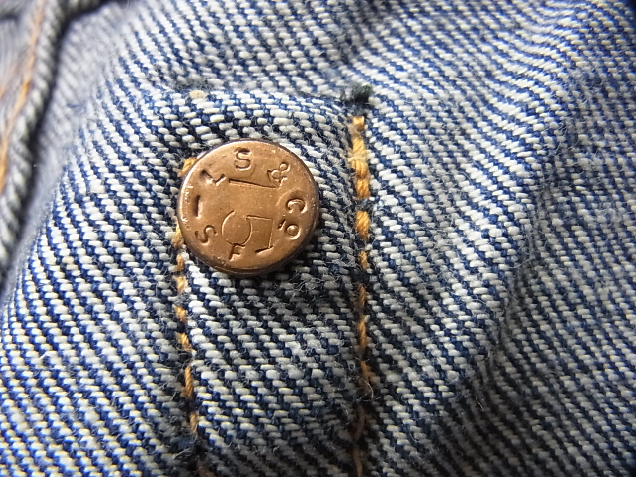 第178回（動画有）リーバイス701 片面タブ 47モデル後期 リベット刻印