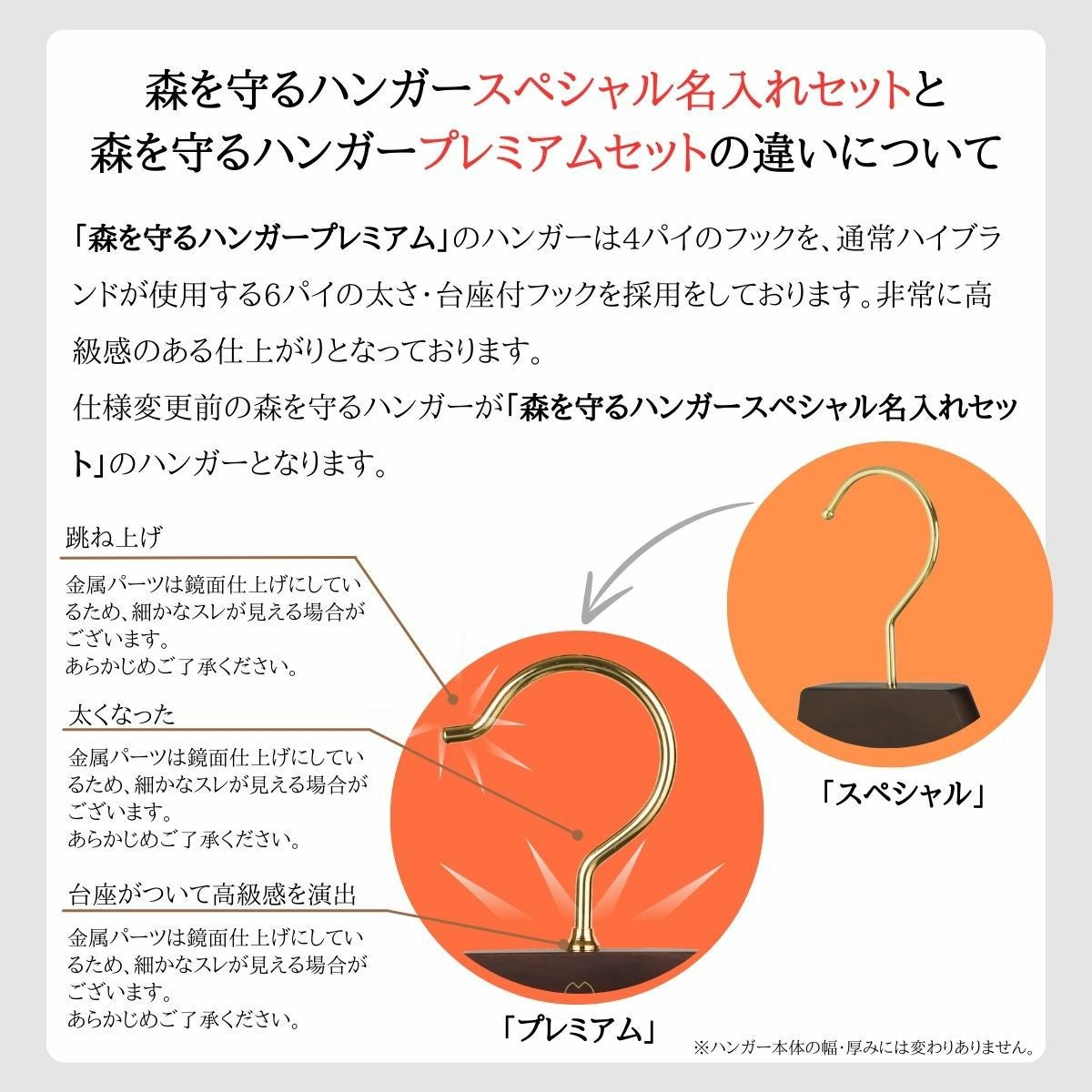 通常価格・合計50セット～】名入れ 卒業記念ハンガー 森を守るハンガー