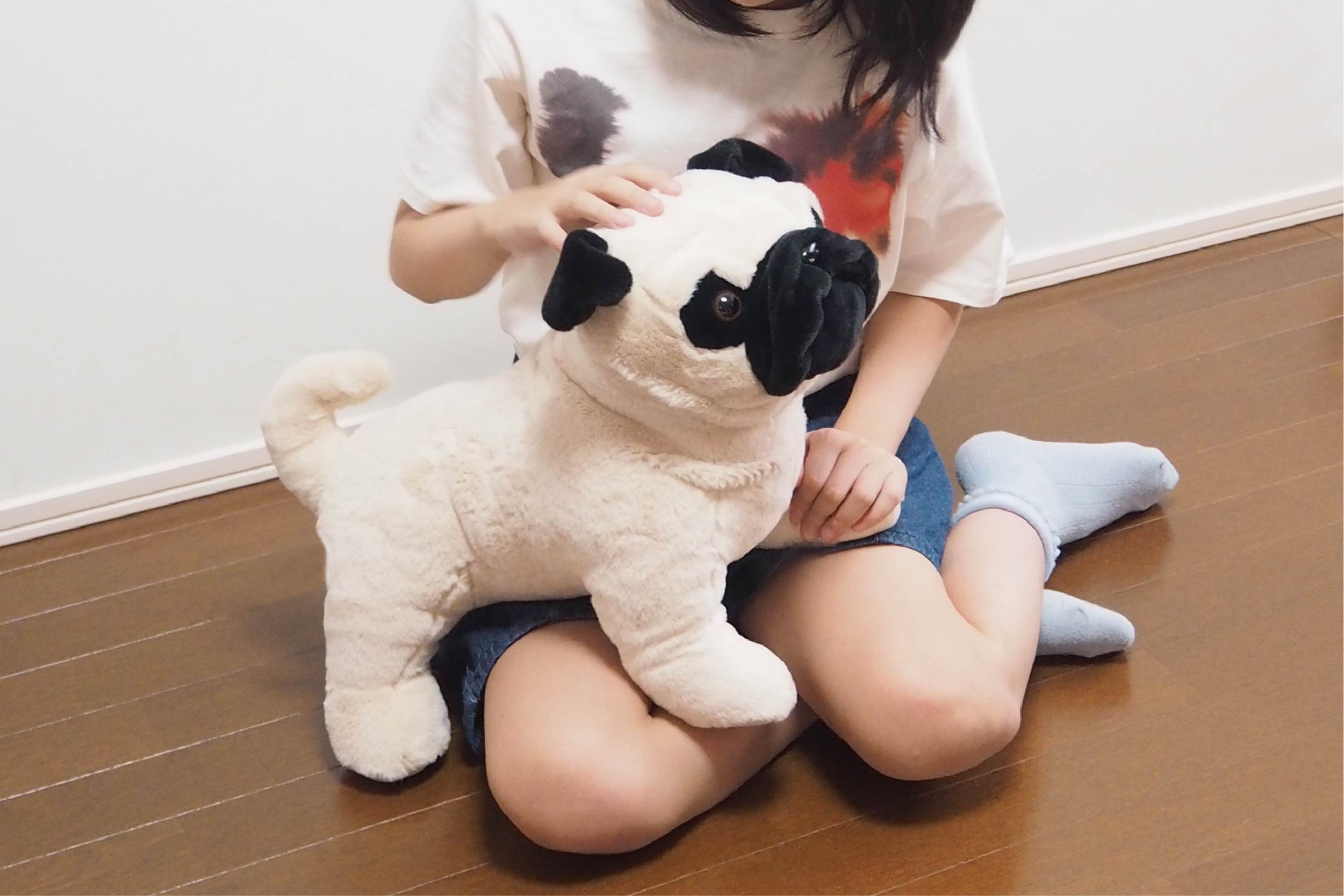 ずっといつでもいっしょ！パグくん45cm | 株式会社ハック