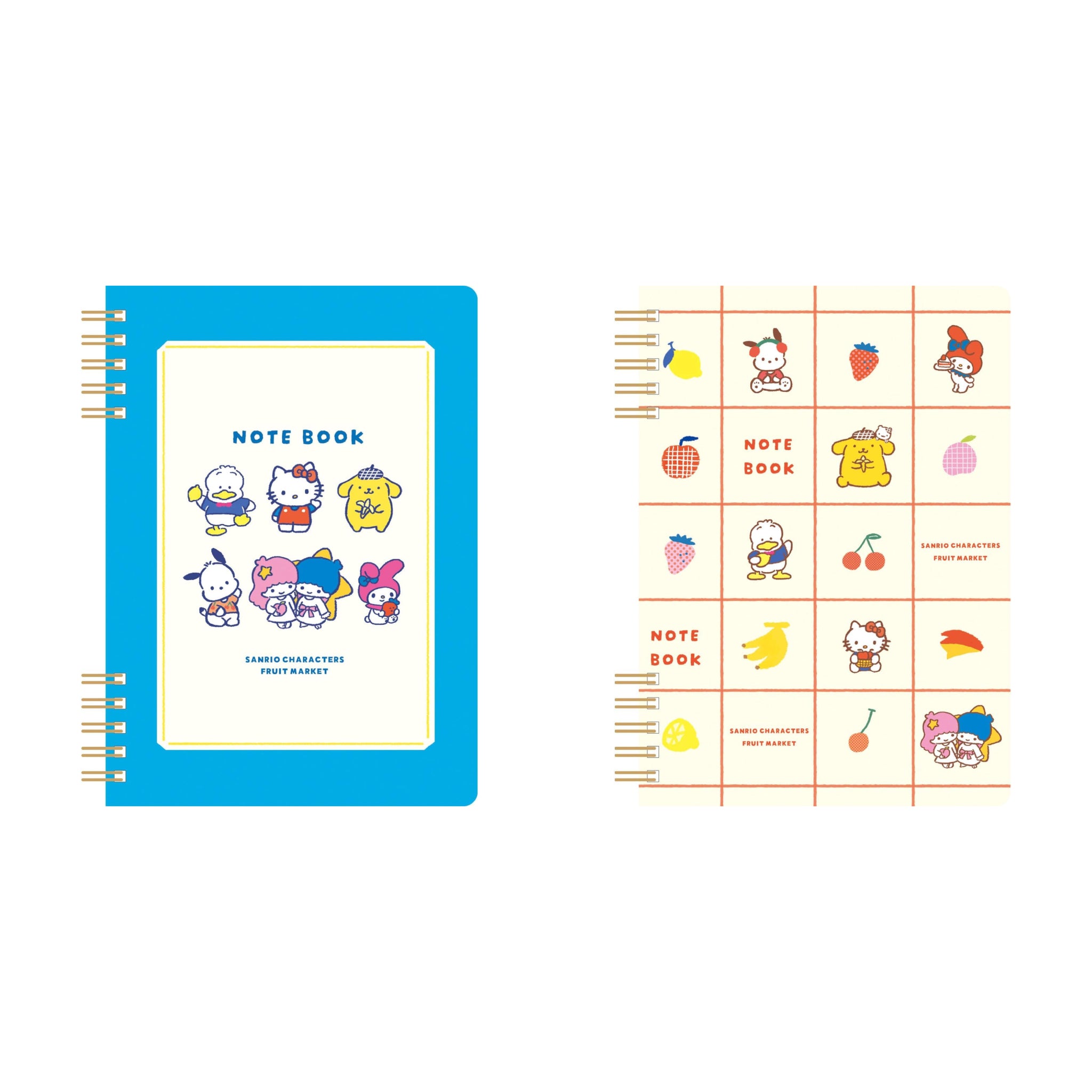 サンリオキャラクターズ フルーツマーケット B6リングノート | 八文字