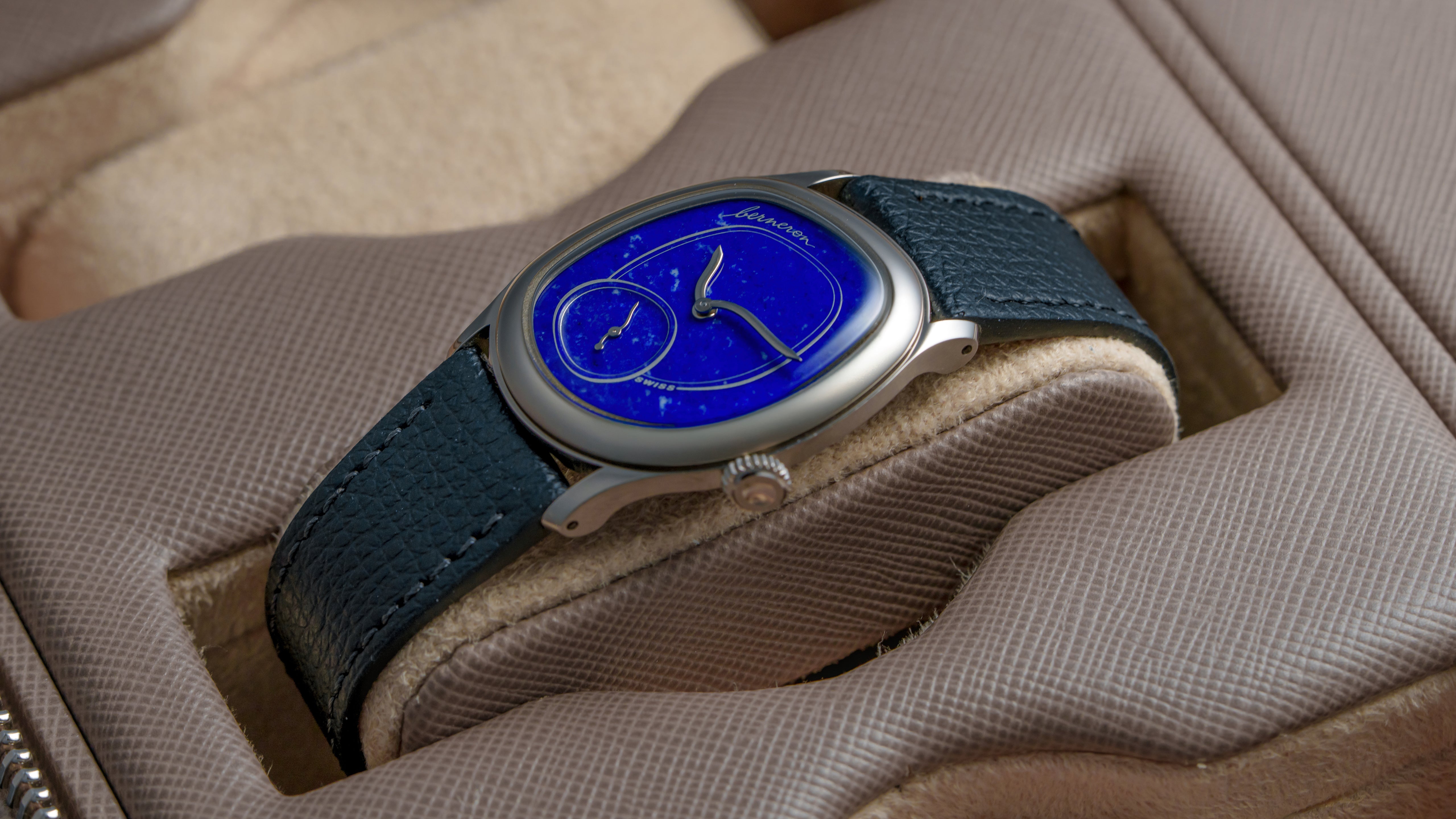 Mirage 34, Lapis Lazuli, White Gold – Hairspring