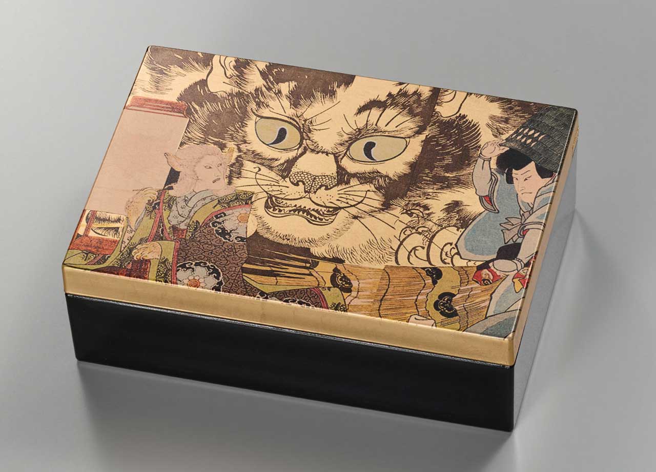 箔一 hakuichi 金箔 金沢箔 金沢 工芸品 猫妖怪の浮世絵アクセサリー