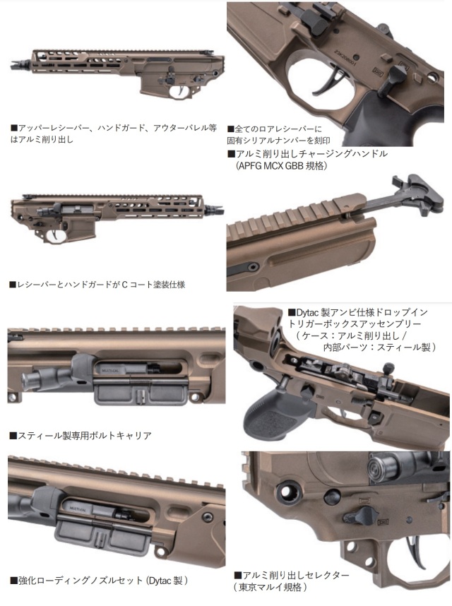 Arron Smith マルイ M4 MWS用 MCX SPEAR-LTコンバージョンキット-CT