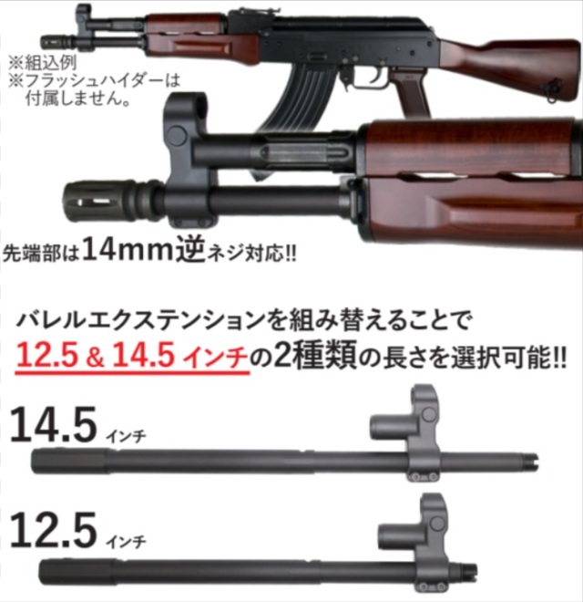 WIITECH マルイAKM GBB用RDタイプガスブロック&アウターバレルセット