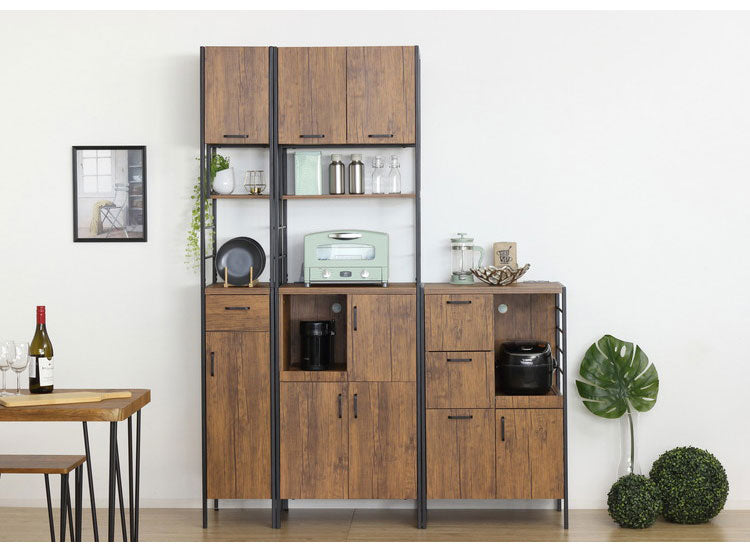 アート 食器棚 レンジ台 幅60 奥行40 高さ100 キッチンボード キッチン