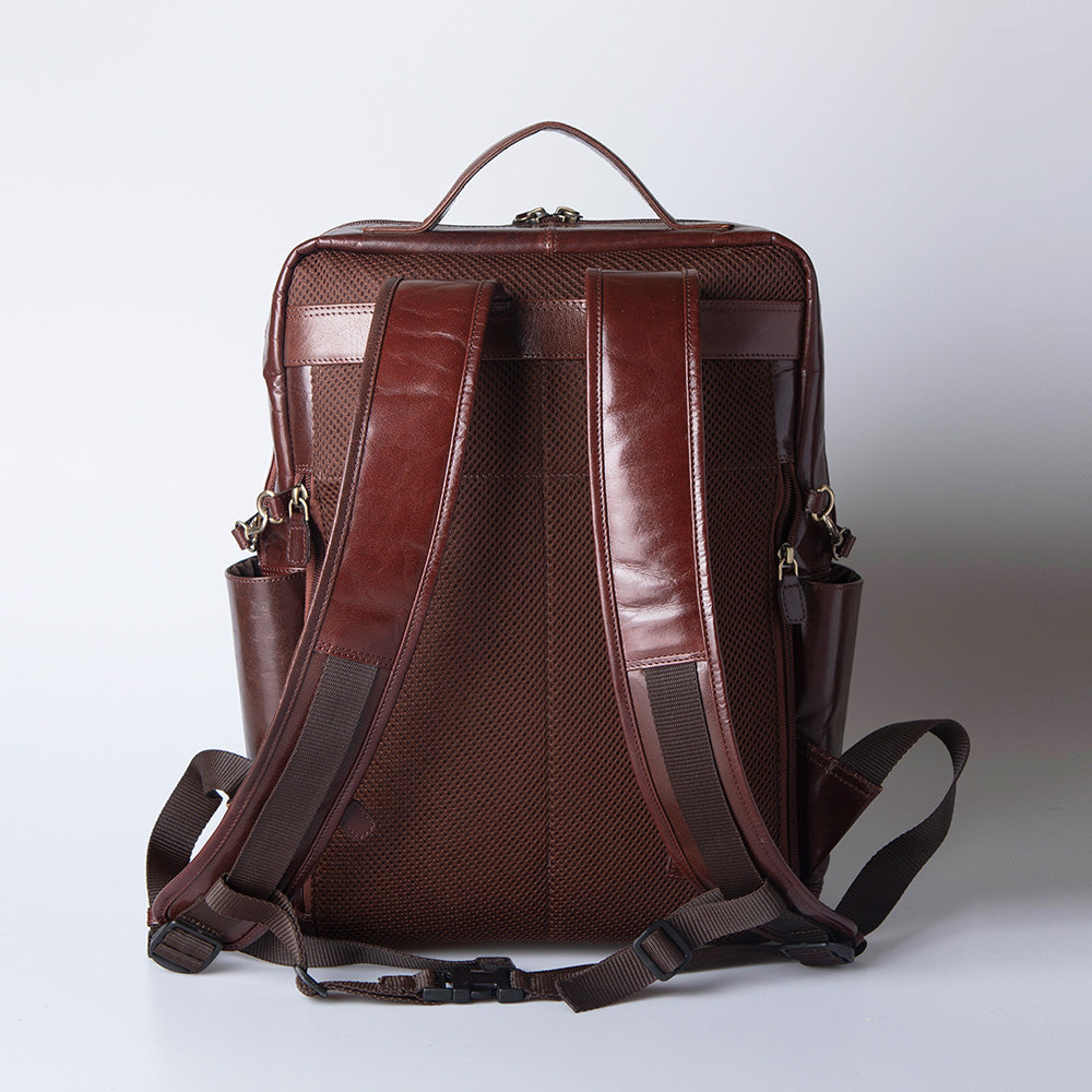 視覚障がい者発進で始まるバックパック レザー リュック Hallelujah