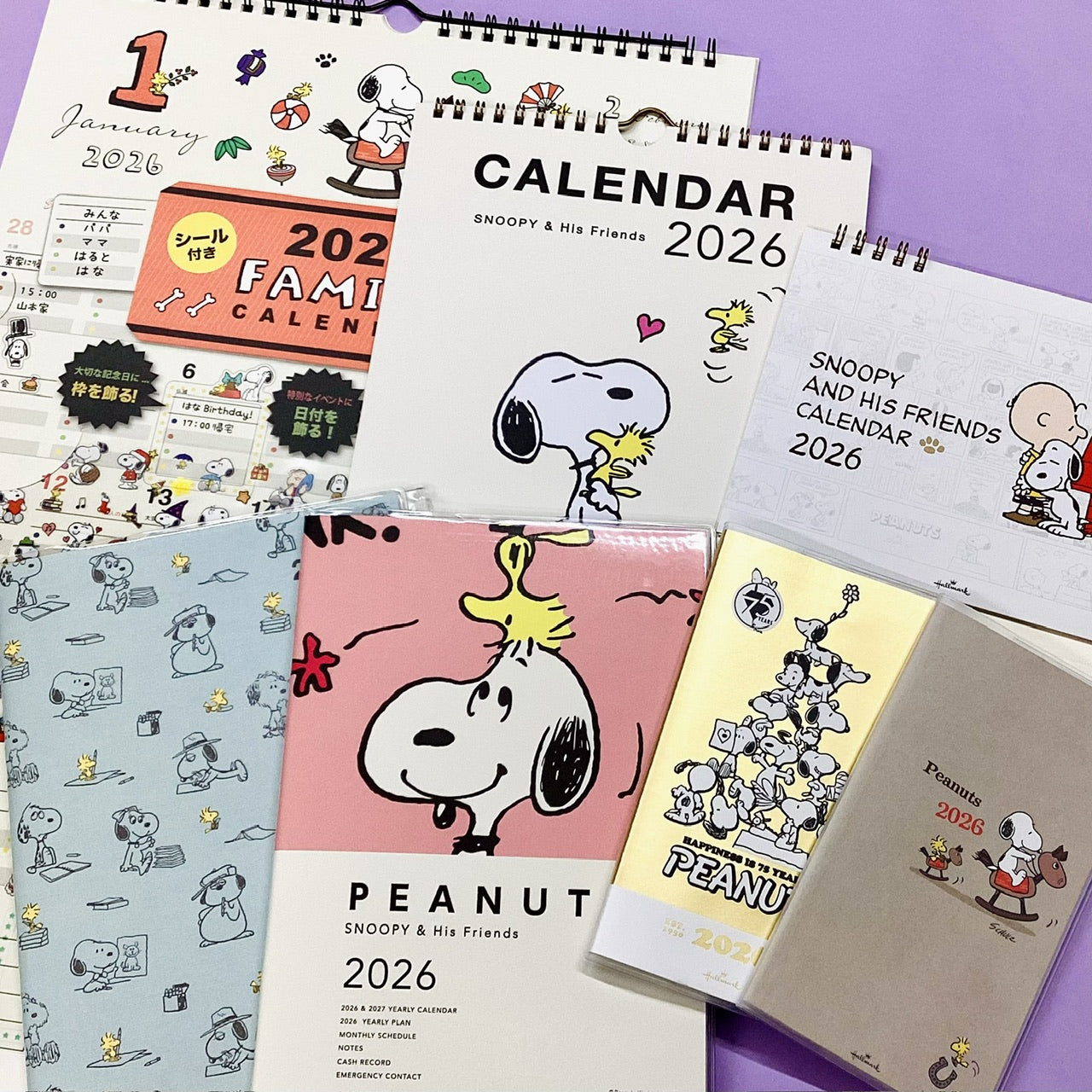 スヌーピー縦型【卓上カレンダー 2026】日本ホールマークの2026年