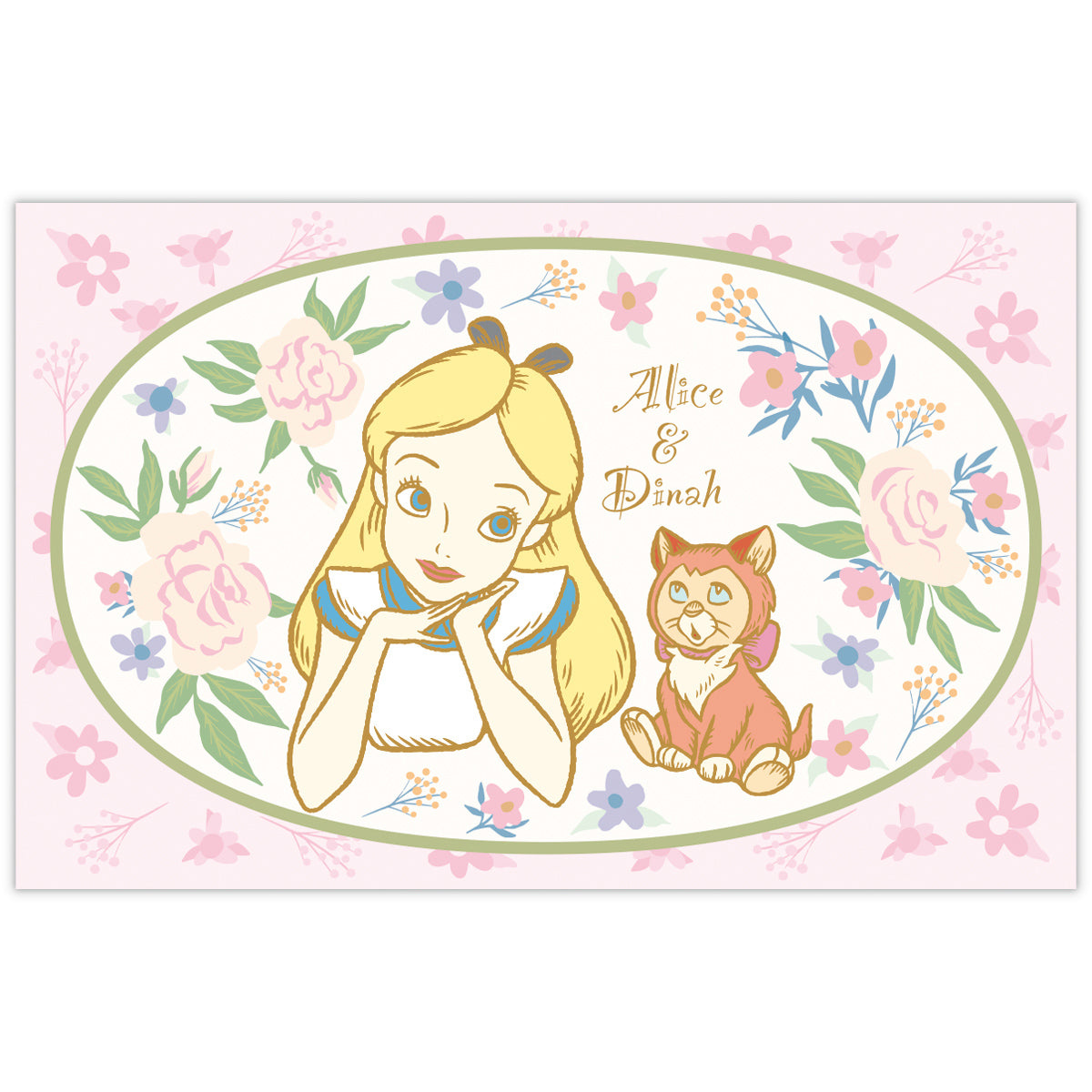 ディズニー ふしぎの国のアリス ローズピンク両面【ミニメッセージ