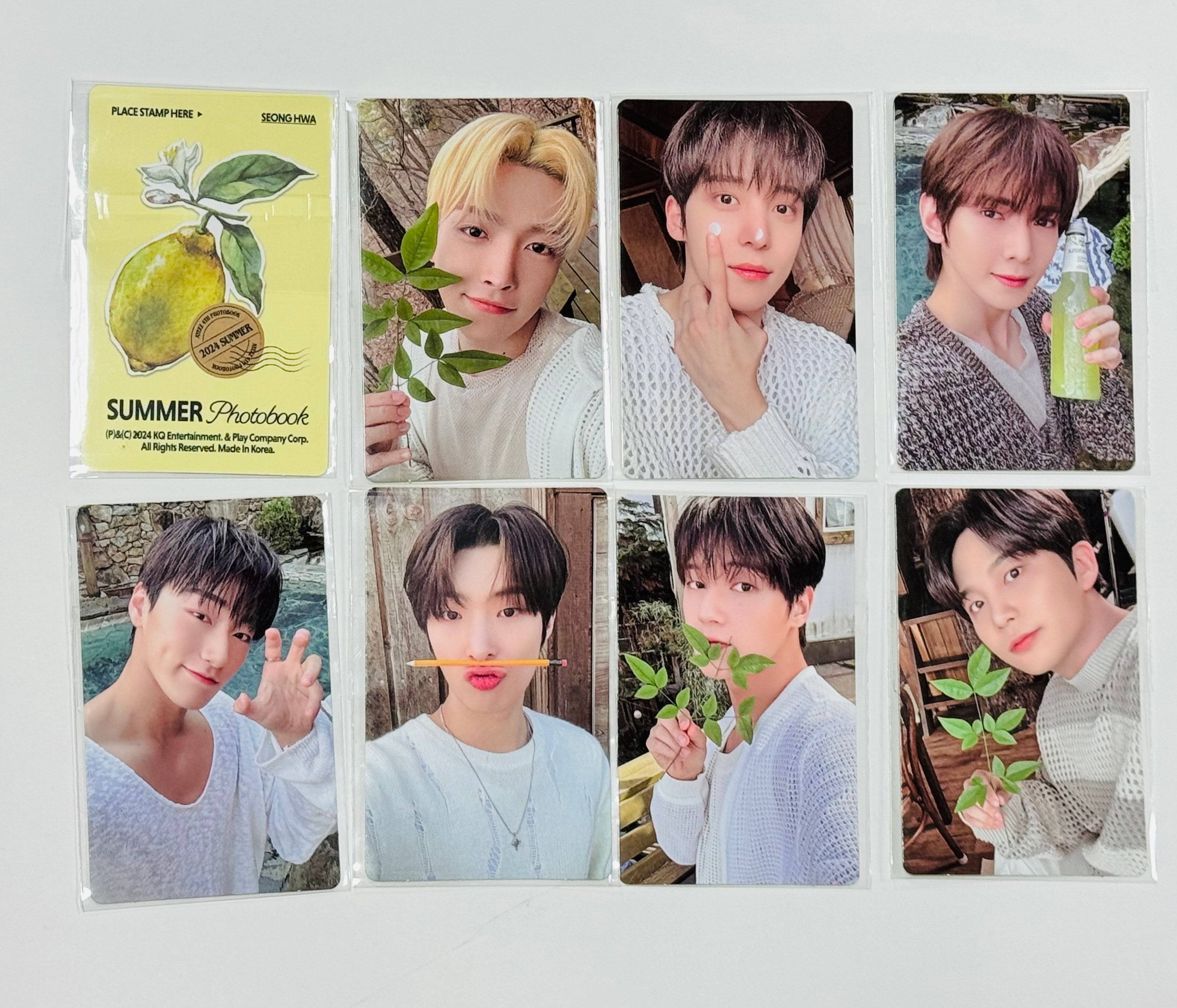 ATEEZ 2024 SUMMER PHOTOBOOK - KQ Shop Pre-Order Benefit Photocard