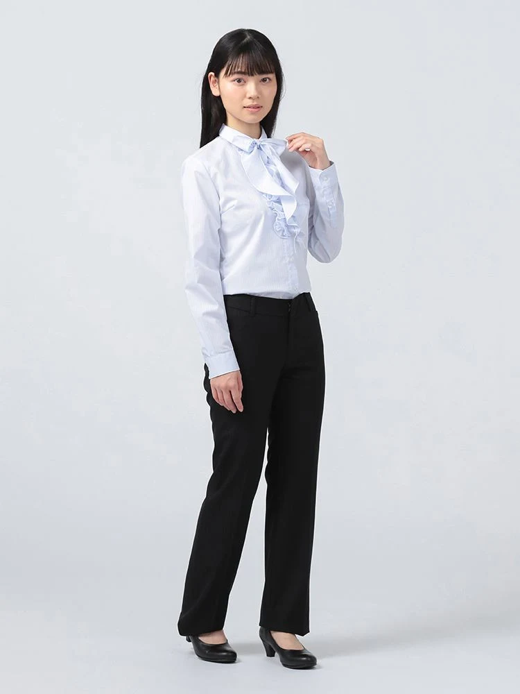 ウォッシャブル】ストレートパンツ ストレッチ S＆M Knightsbridge