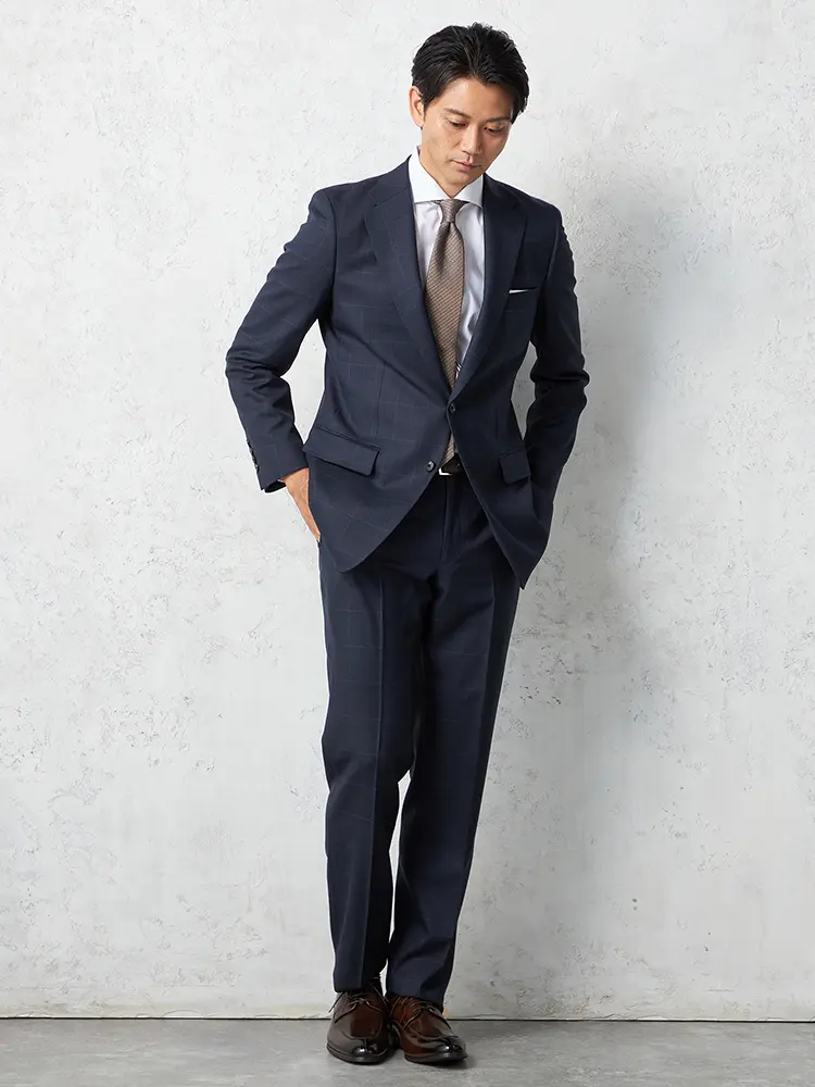 ストーベル＆メイソン】 スーツ SUPER 150's 2つボタン グレンチェック