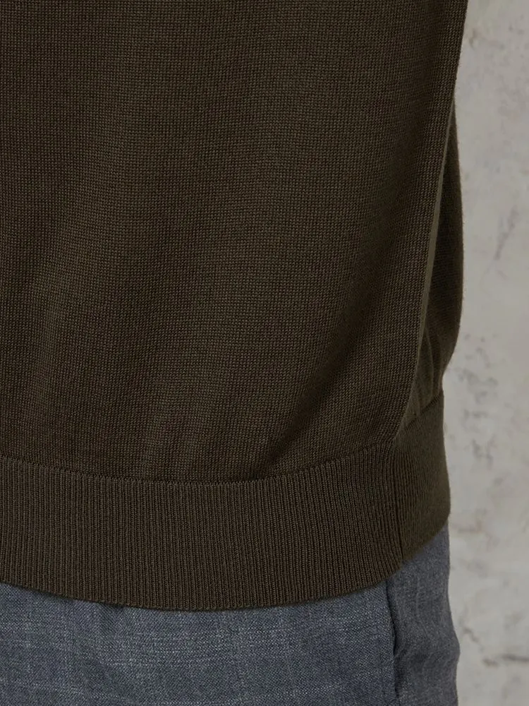 C．グレー 【ウォッシャブル】ニット タートルネックセーター 放電 抗