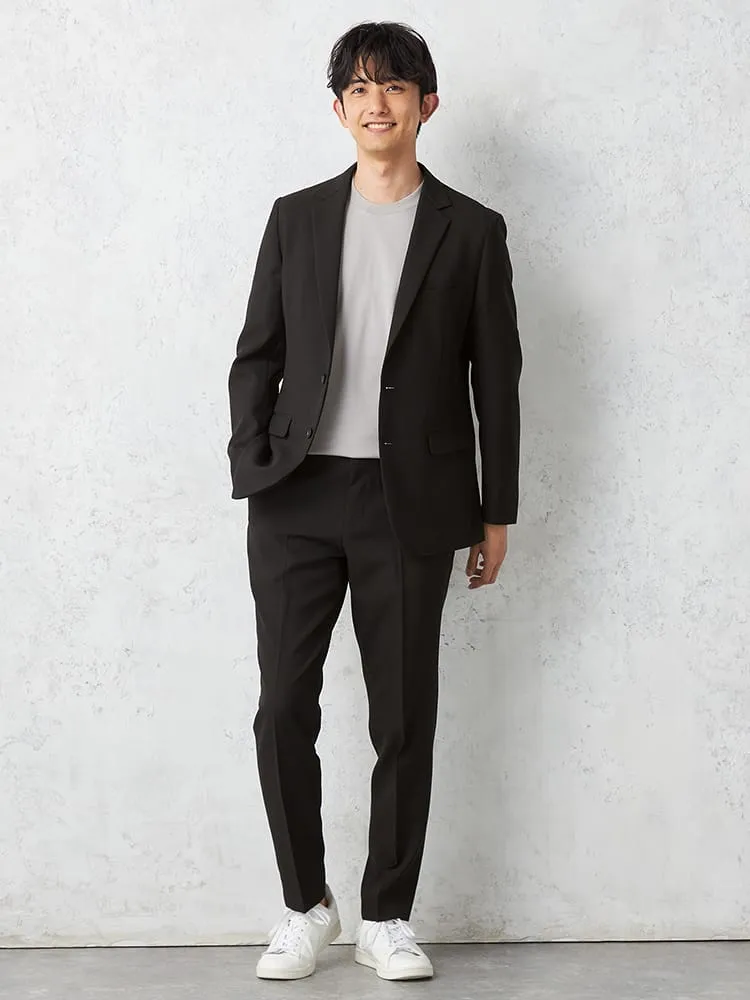 ブラック 【即納】【WEB限定】セットアップスーツ 上下セット