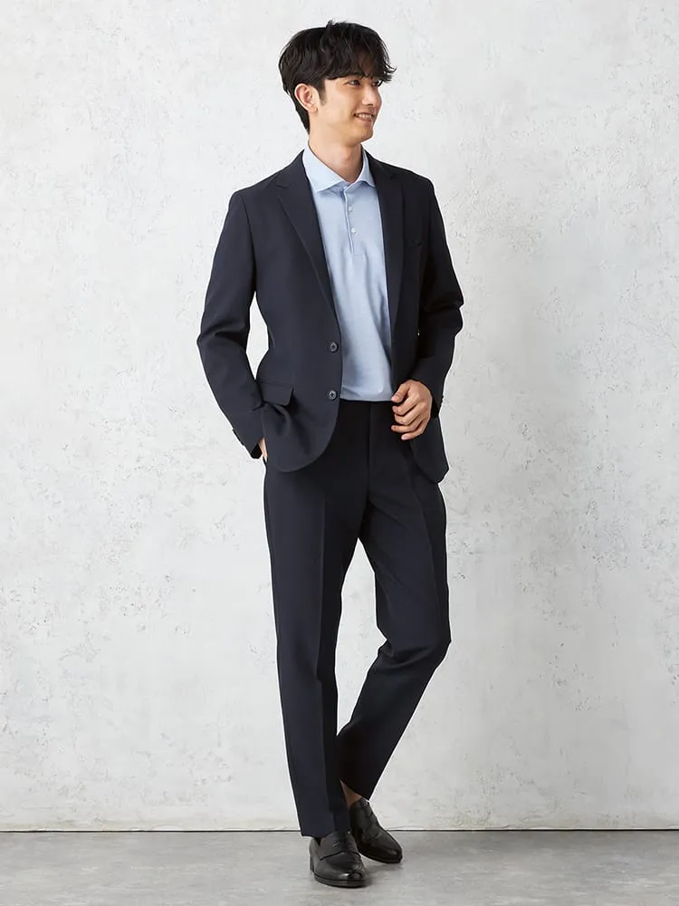 ネイビー 【即納】【WEB限定】セットアップスーツ 上下セット