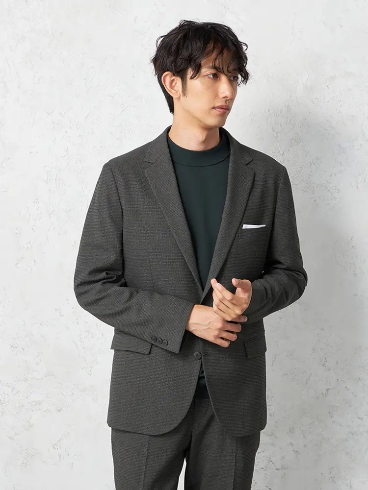 M．グレー 【TOKYO RUN】 セットアップ ジャケット 2つボタン