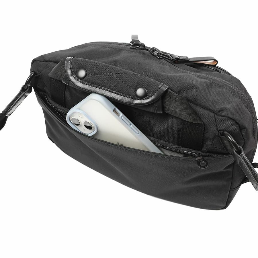 公式】 DSBK スリングバッグ MOONLIGHT OXTEX.×イタリアンレザー KOH