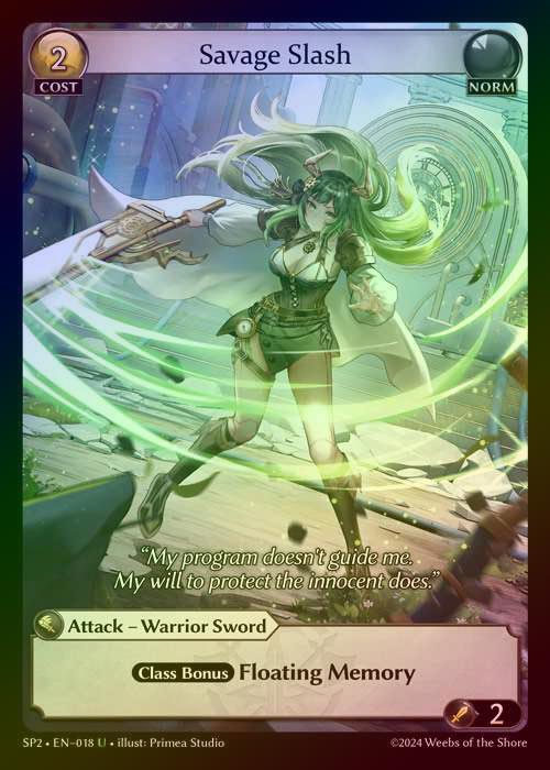 TCG専門店 蓮屋 MtG & FaB & GA / 【FOIL】[Norm] Savage Slash [SP2