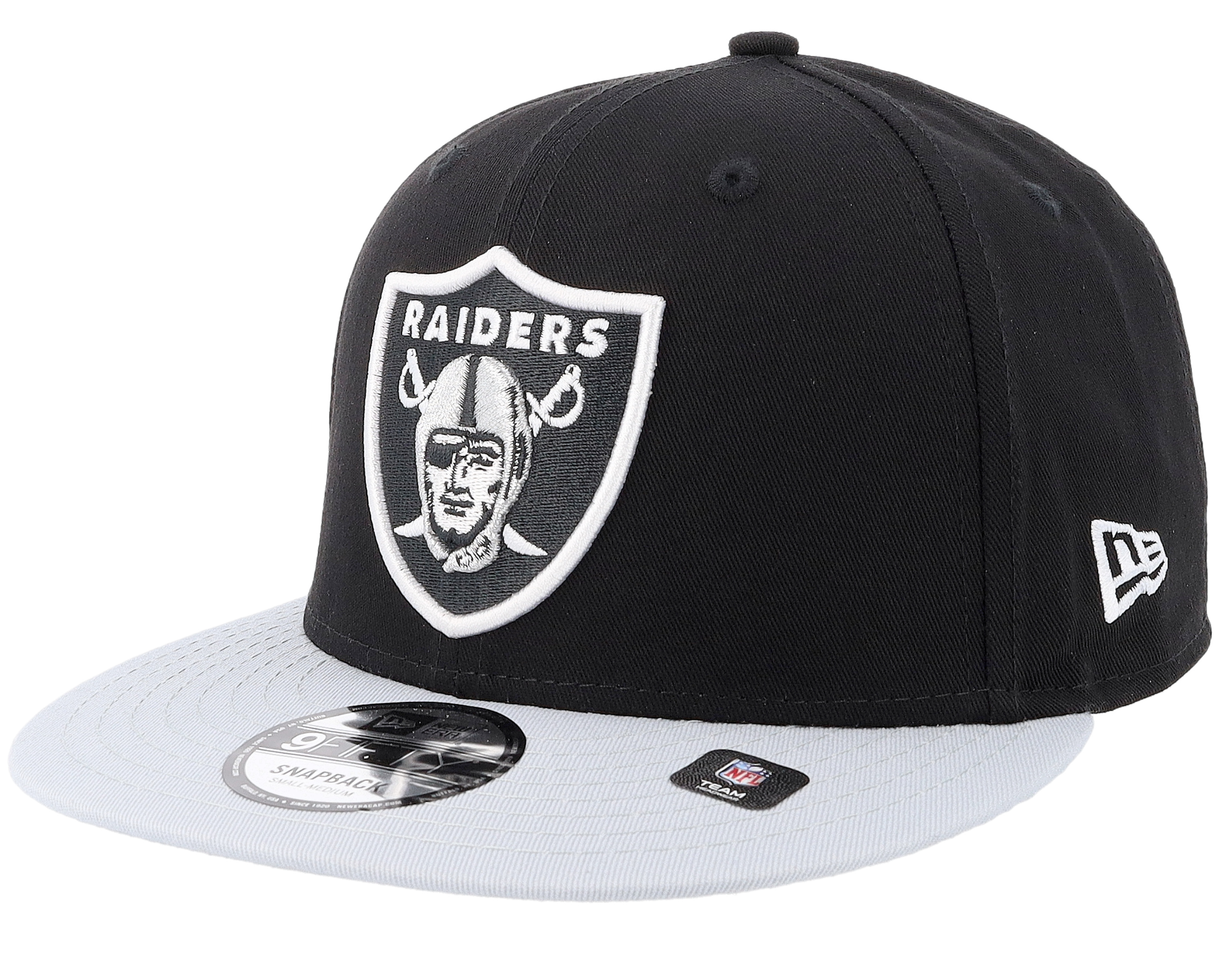 Las Vegas Raiders NFL Cotton 9FIFTY Black/Silver Snapback