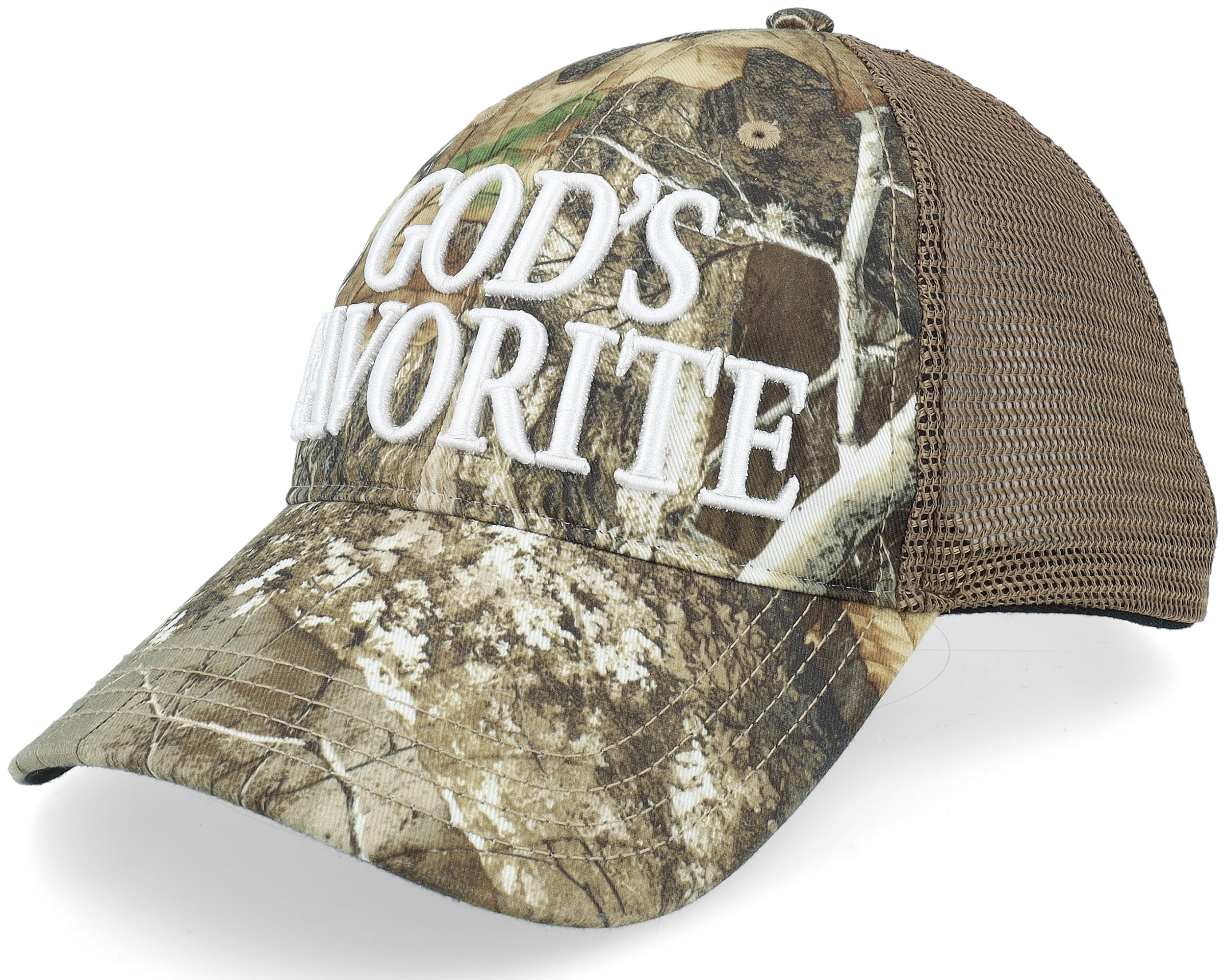 God's Favorite Realtree Edge/Brown Trucker | Hatstore.com