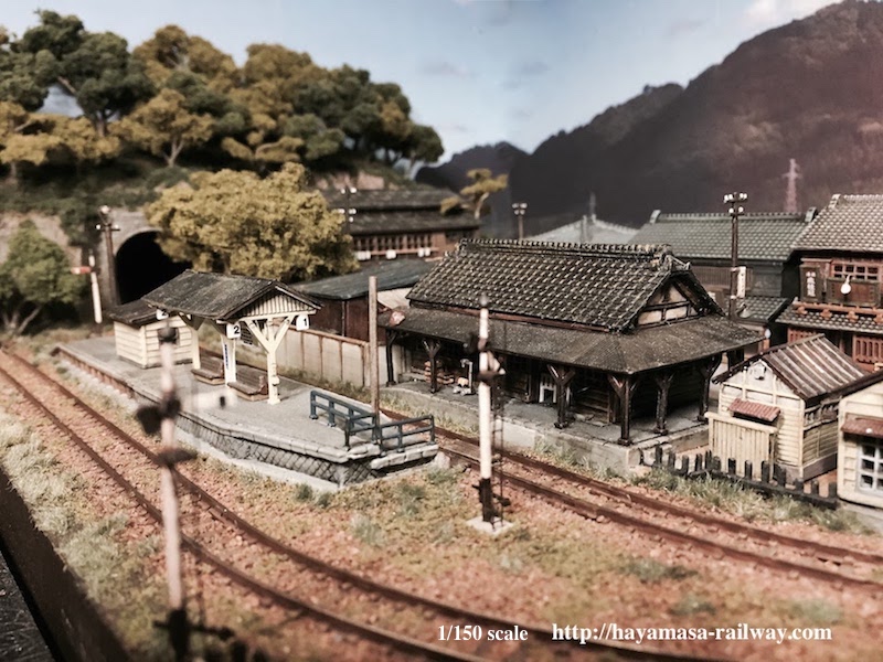 Nゲージレイアウト「渓上里村」 – はやまさ鉄道