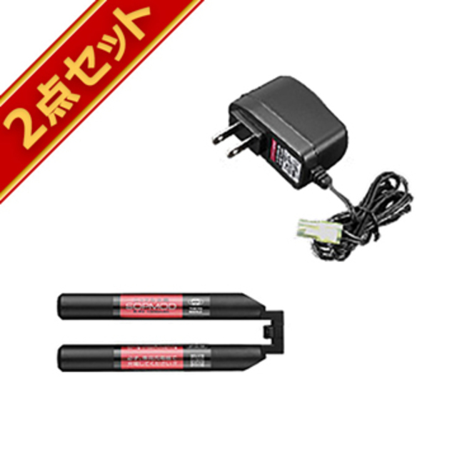 東京マルイ ニッケル水素 8.4V SOPMOD バッテリー 1300mAh ＋ NEW 充電