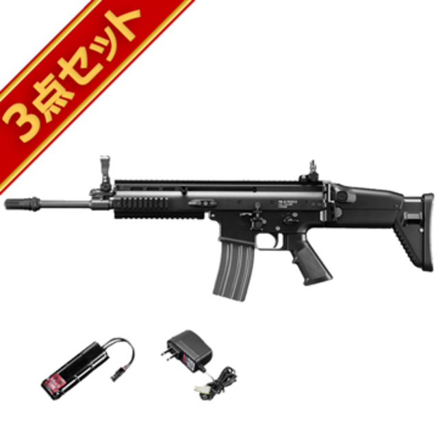 フルセット 東京マルイ SCAR-L ブラック 次世代電動ガン バッテリー