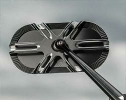 アレンネス ラッドII ティアドロップ・ミラー ブラック 右 |ハーレー