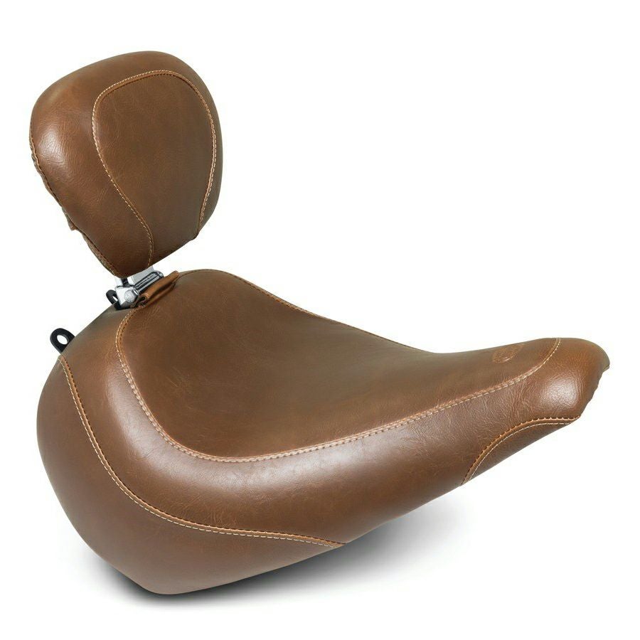 Mustang ワイドトリッパー・ソロシート バックレスト付 ブラウン