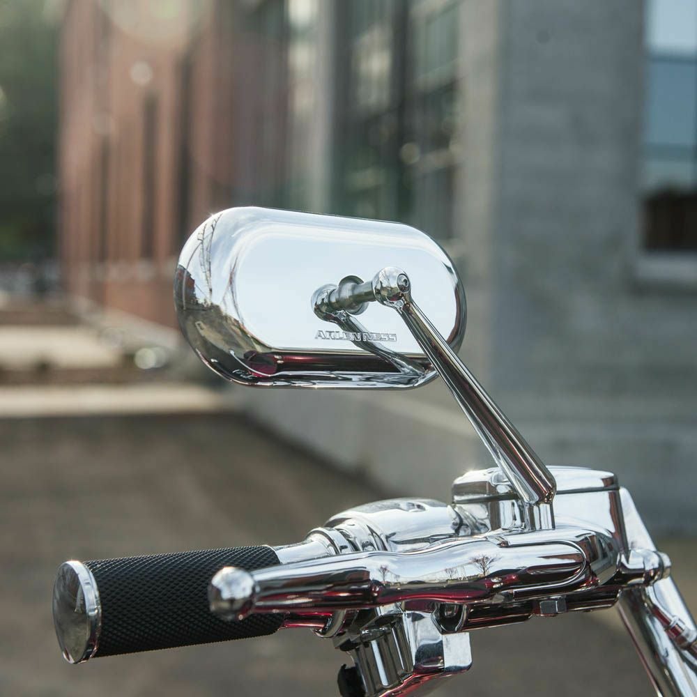 ARLEN NESS（アレンネス） オーバル・ミラー クローム 右 |ハーレー