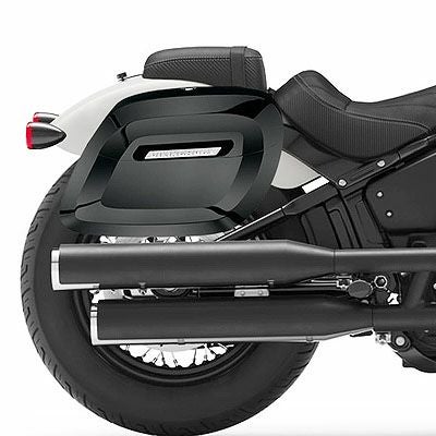 FXBB用ハードサドルバッグ Raven エクストララージ グロスブラック