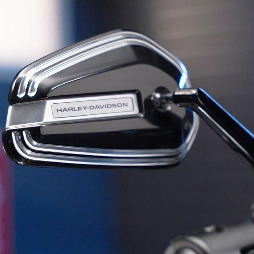 ハーレー エンパイアミラーセット ブラック/マシンカット |ハーレー