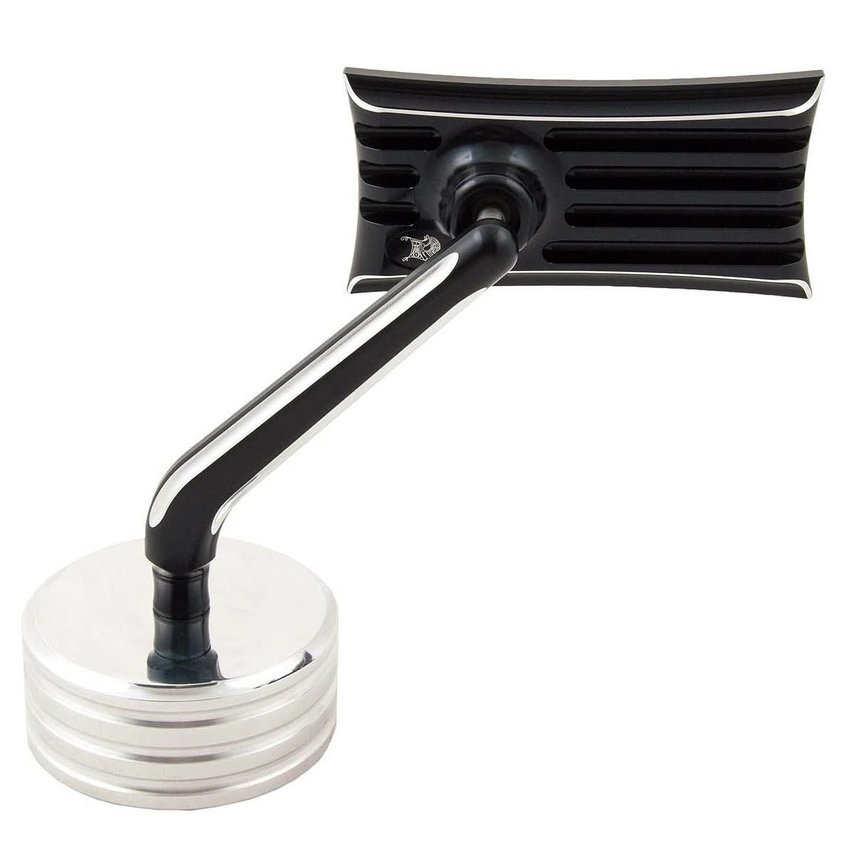 Arlen Ness サイドキック・ Forgedミラー ブラックアノダイズ 右用