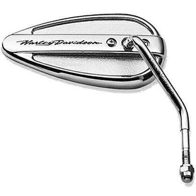 Willie G スカル・ティアドロップミラー (クローム) 【スポーツスター