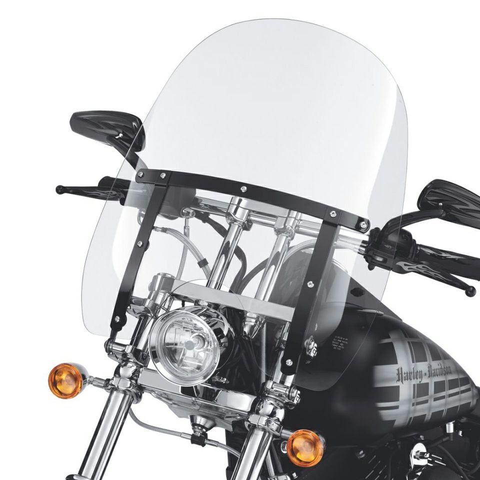 クイックリリース・コンパクト・ウインドシールド グロスブラック